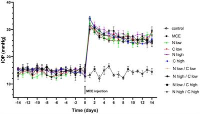 Restored retinal physiology after administration of niacin with citicoline in a mouse model of hypertensive glaucoma